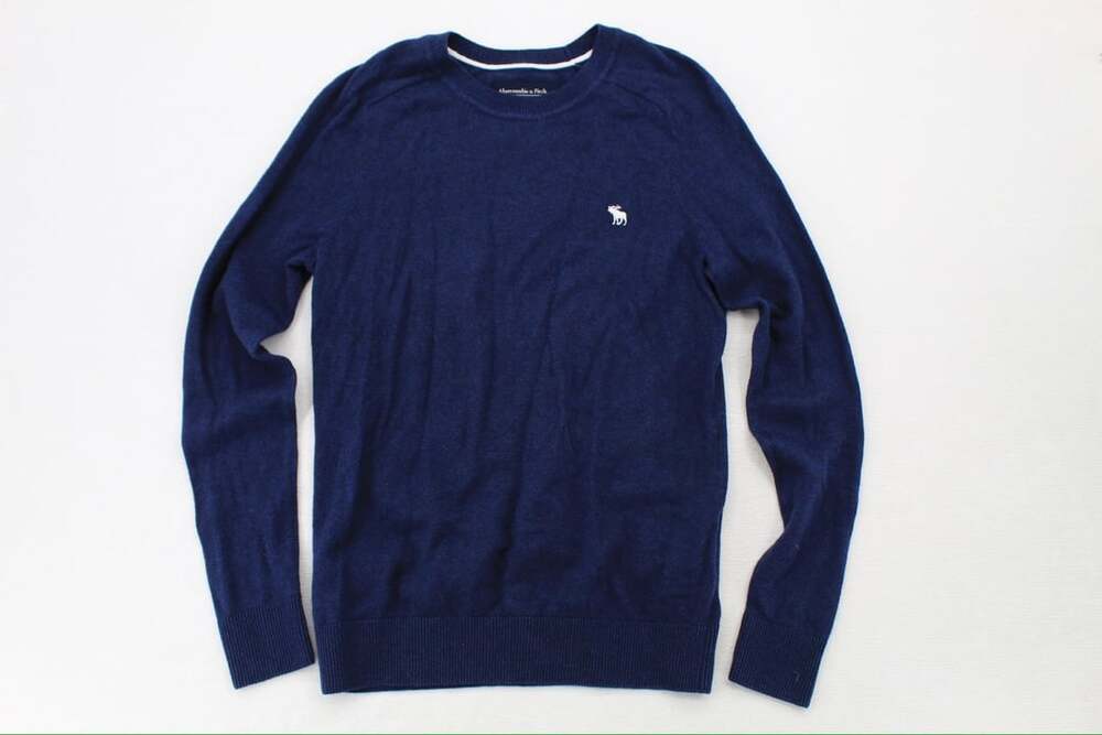 Abercrombie & Fitch Soft A&F Sweater Size XS Navy Blue Crewneck Pullover